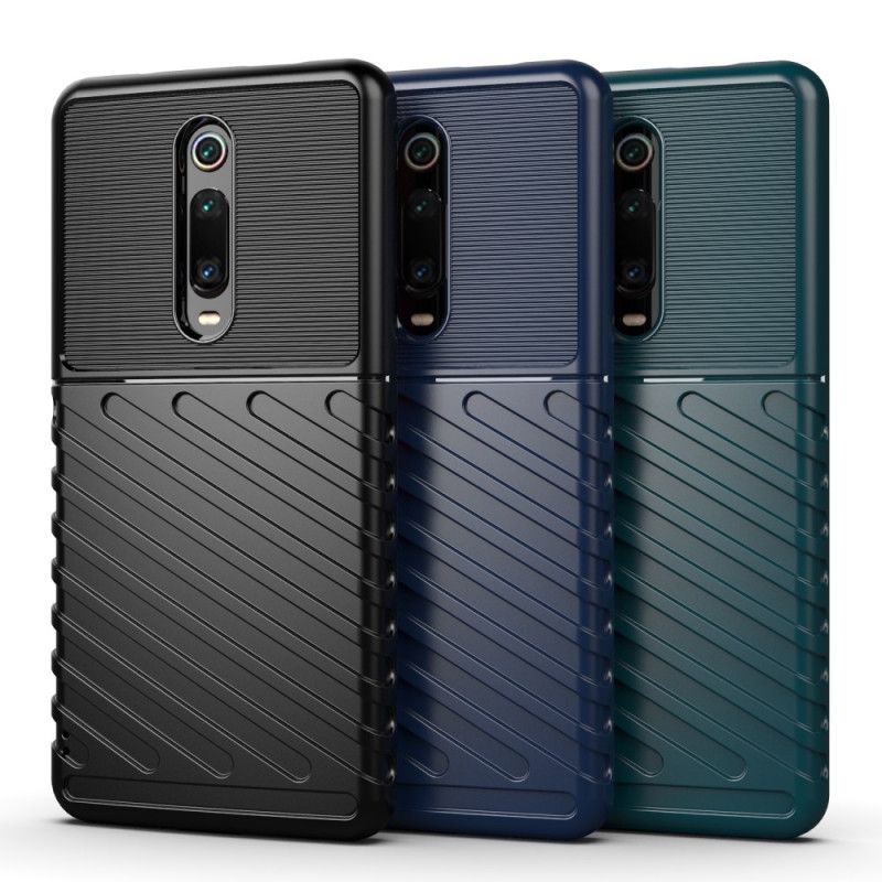 Hoesje Xiaomi Mi 9T / Mi 9T Pro Groen Zwart Donderreeks