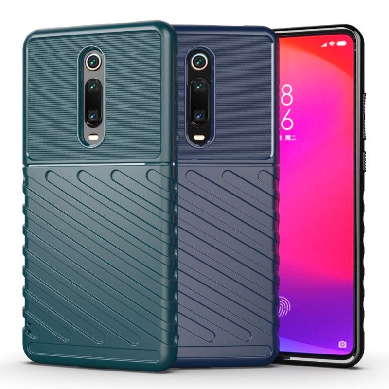 Hoesje Xiaomi Mi 9T / Mi 9T Pro Groen Zwart Donderreeks