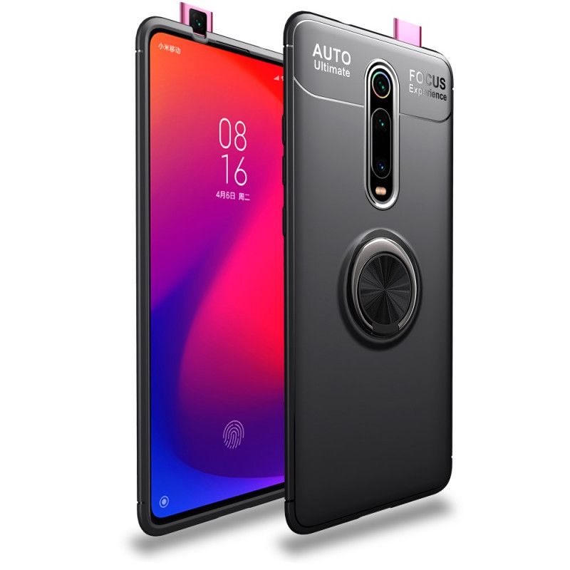 Hoesje Xiaomi Mi 9T / Mi 9T Pro Rood Zwart Lenuo Magnetische Ring