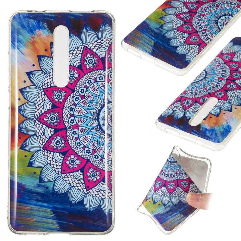 Hoesje Xiaomi Mi 9T / Mi 9T Pro Telefoonhoesje Fluorescerende Mandala