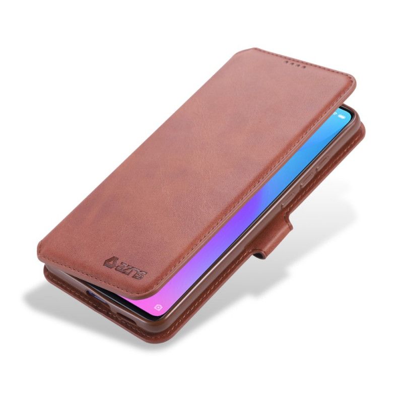 Leren Hoesje voor Xiaomi Mi 9T / Mi 9T Pro Grijs Zwart Leereffect Azns