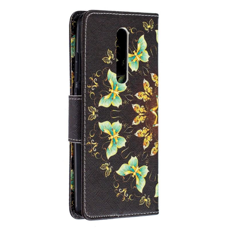 Leren Hoesje voor Xiaomi Mi 9T / Mi 9T Pro Vlinder Mandala