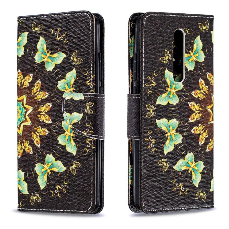 Leren Hoesje voor Xiaomi Mi 9T / Mi 9T Pro Vlinder Mandala