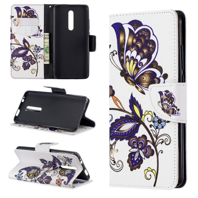 Leren Hoesje voor Xiaomi Mi 9T / Mi 9T Pro Vlindertattoo