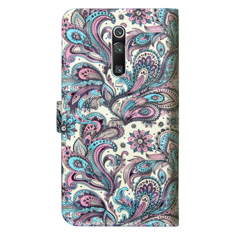 Leren Hoesje Xiaomi Mi 9T / Mi 9T Pro Bloemen Met Een Patroon