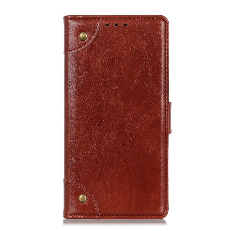 Leren Hoesje Xiaomi Mi 9T / Mi 9T Pro Bruin Zwart Vintage Oud