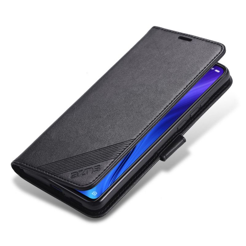 Leren Hoesje Xiaomi Mi 9T / Mi 9T Pro Magenta Zwart Luxe Azns