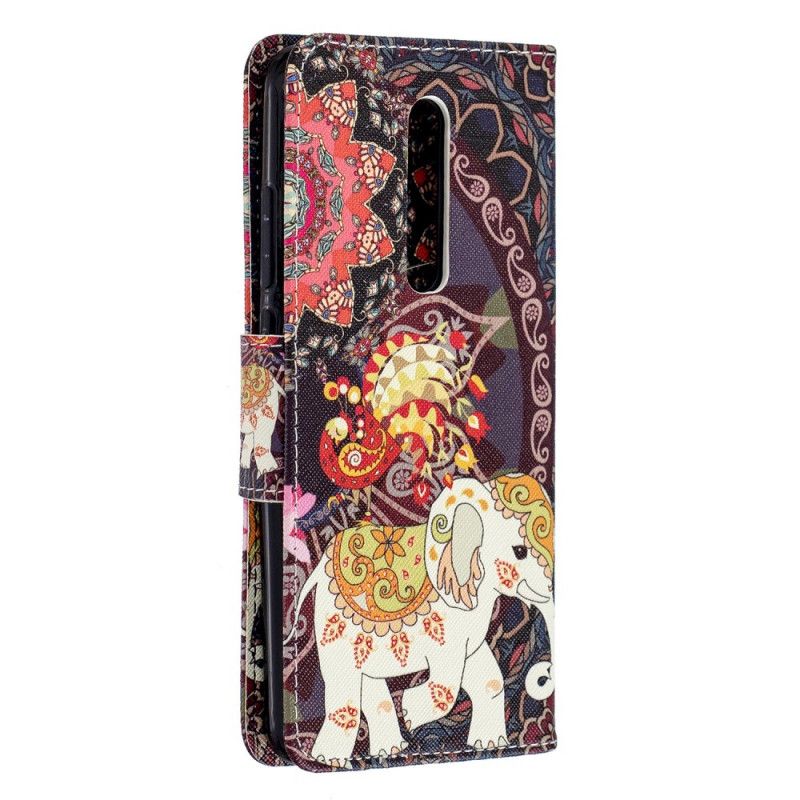 Leren Hoesje Xiaomi Mi 9T / Mi 9T Pro Telefoonhoesje Indische Olifanten