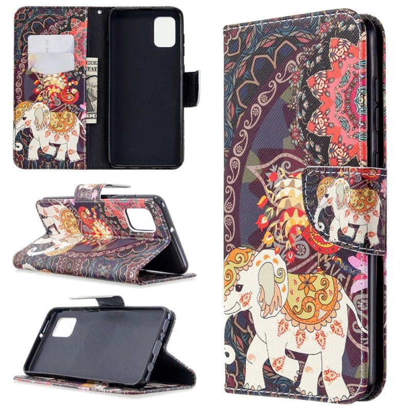 Bescherming Hoesje Samsung Galaxy A31 Telefoonhoesje Indische Olifant