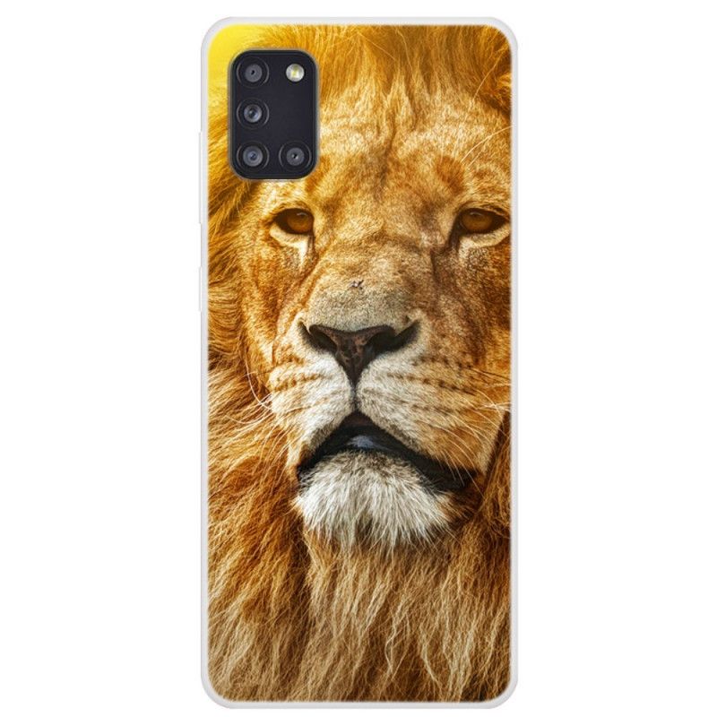 Case Hoesje Samsung Galaxy A31 Telefoonhoesje Kattenkop