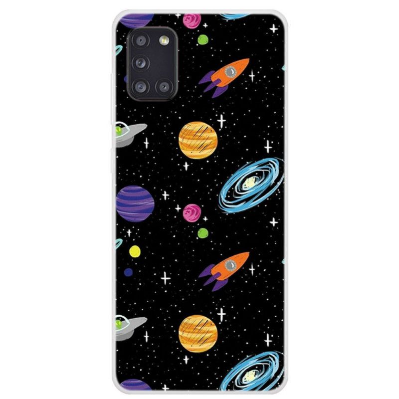 Case Hoesje Samsung Galaxy A31 Telefoonhoesje Melkwegplaneet