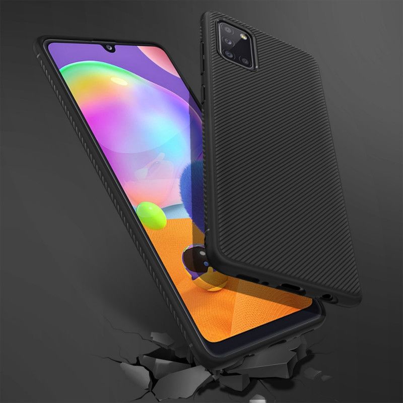 Case Hoesje Samsung Galaxy A31 Zwart Telefoonhoesje Keperstof Uit De Jazzserie