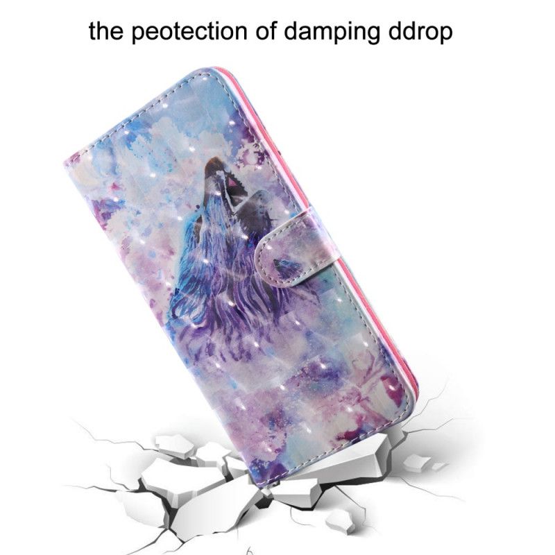 Cover Folio-hoesje Samsung Galaxy A31 Telefoonhoesje Aquarel Wolf