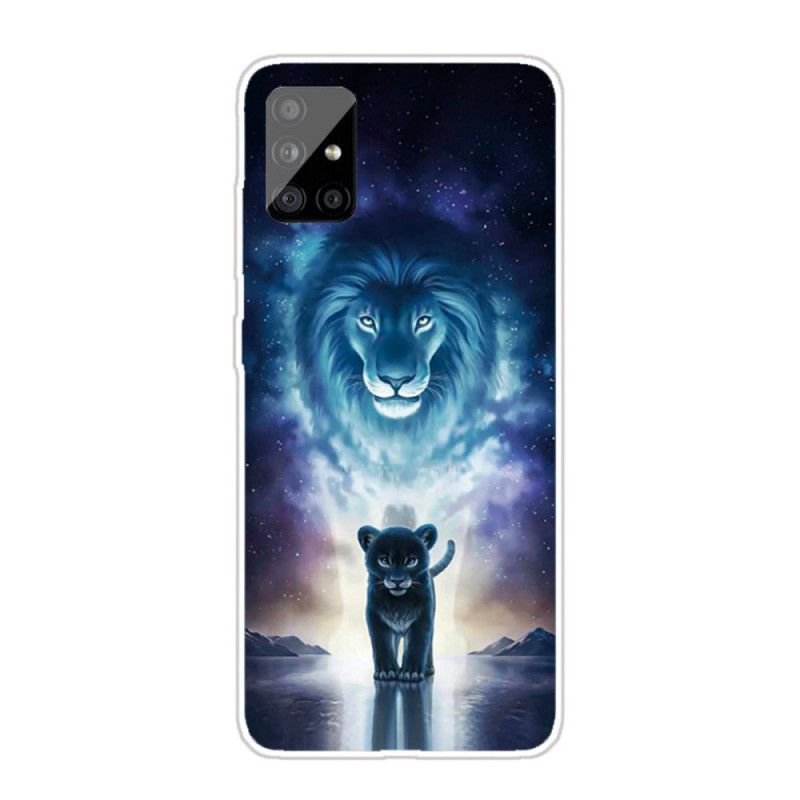 Cover Hoesje Samsung Galaxy A31 Telefoonhoesje Leeuwenwelp