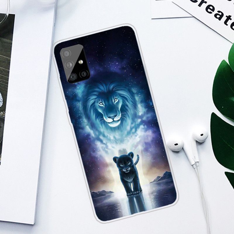 Cover Hoesje Samsung Galaxy A31 Telefoonhoesje Leeuwenwelp