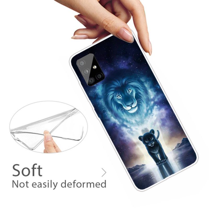 Cover Hoesje Samsung Galaxy A31 Telefoonhoesje Leeuwenwelp