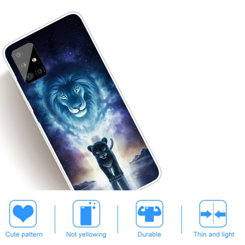 Cover Hoesje Samsung Galaxy A31 Telefoonhoesje Leeuwenwelp