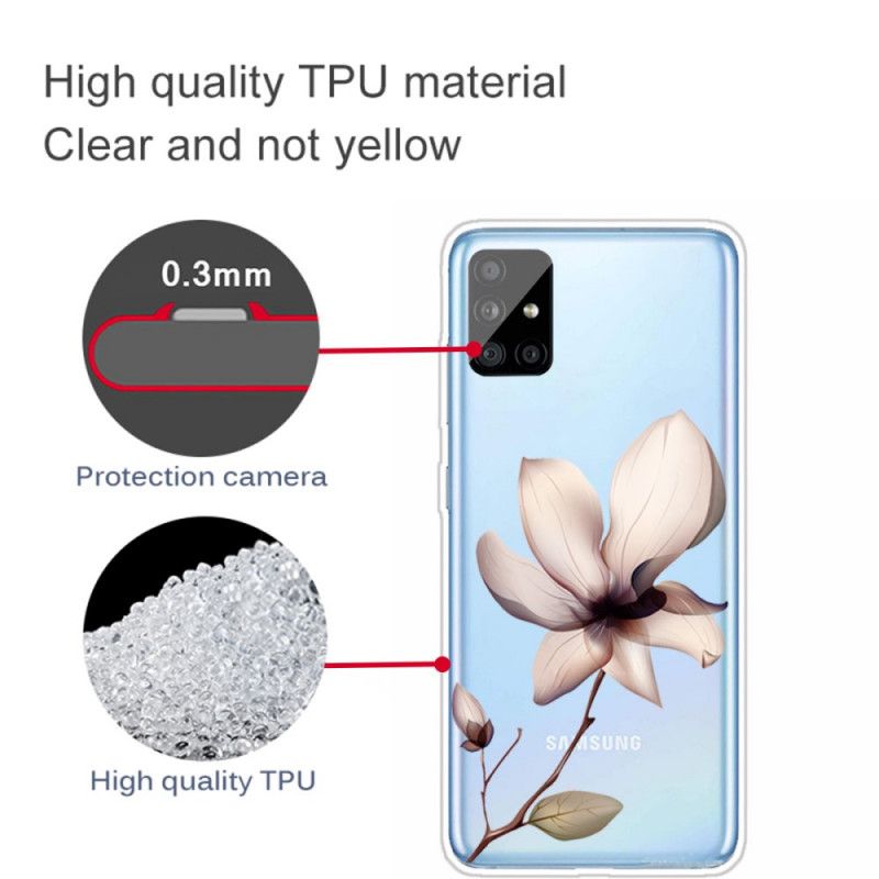 Cover Hoesje Samsung Galaxy A31 Telefoonhoesje Premium Bloemen