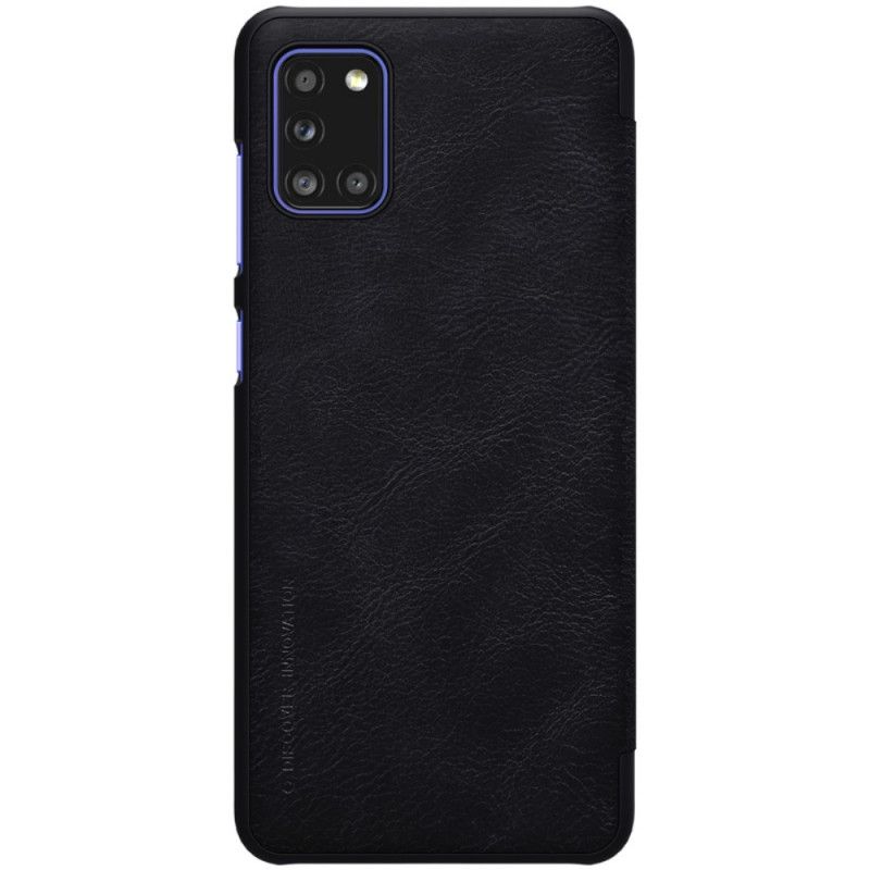 Folio-hoesje Samsung Galaxy A31 Bruin Zwart Nillkin Qin-Reeks