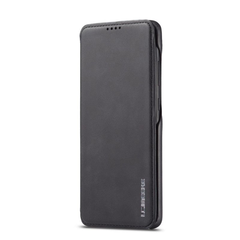 Folio-hoesje Samsung Galaxy A31 Rood Zwart Lc.Imeeke Leereffect