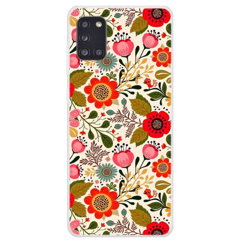 Hoesje Samsung Galaxy A31 Bloementapijt