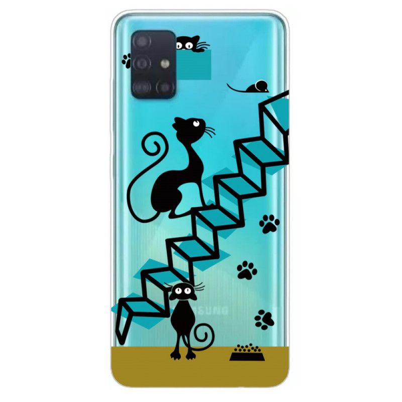 Hoesje Samsung Galaxy A31 Grappige Katten