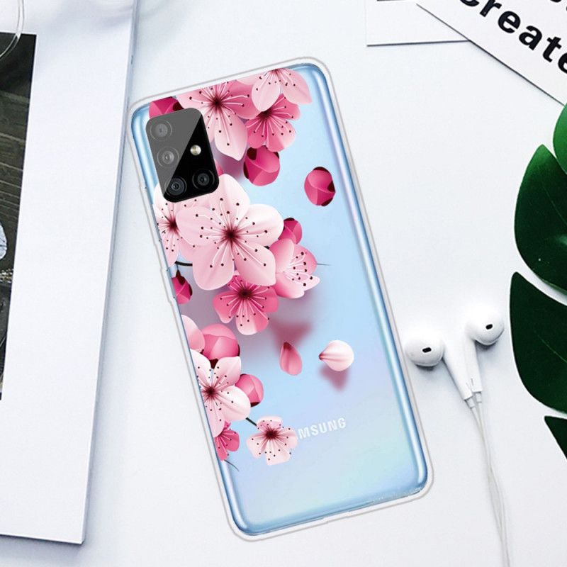 Hoesje Samsung Galaxy A31 Kleine Roze Bloemen