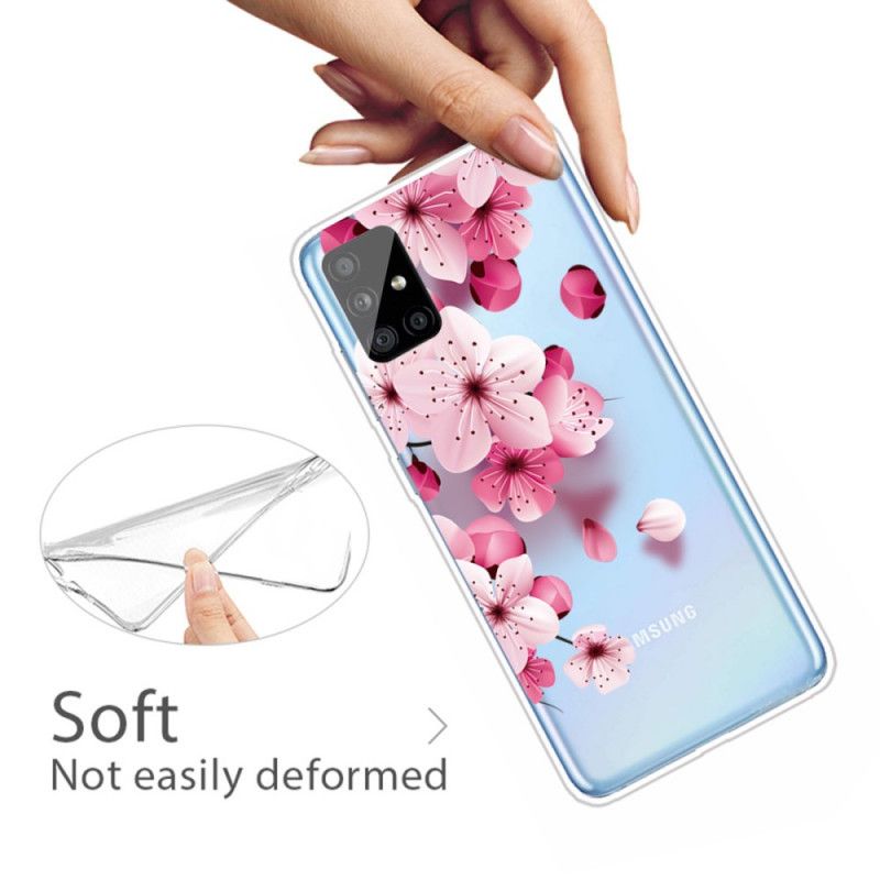 Hoesje Samsung Galaxy A31 Kleine Roze Bloemen