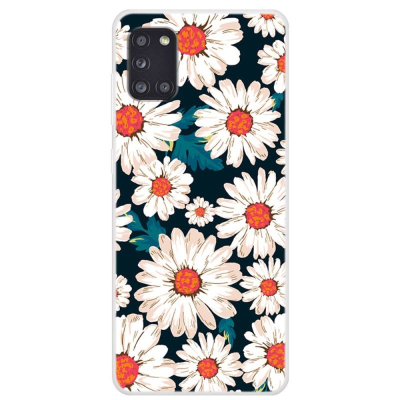 Hoesje Samsung Galaxy A31 Madeliefjes