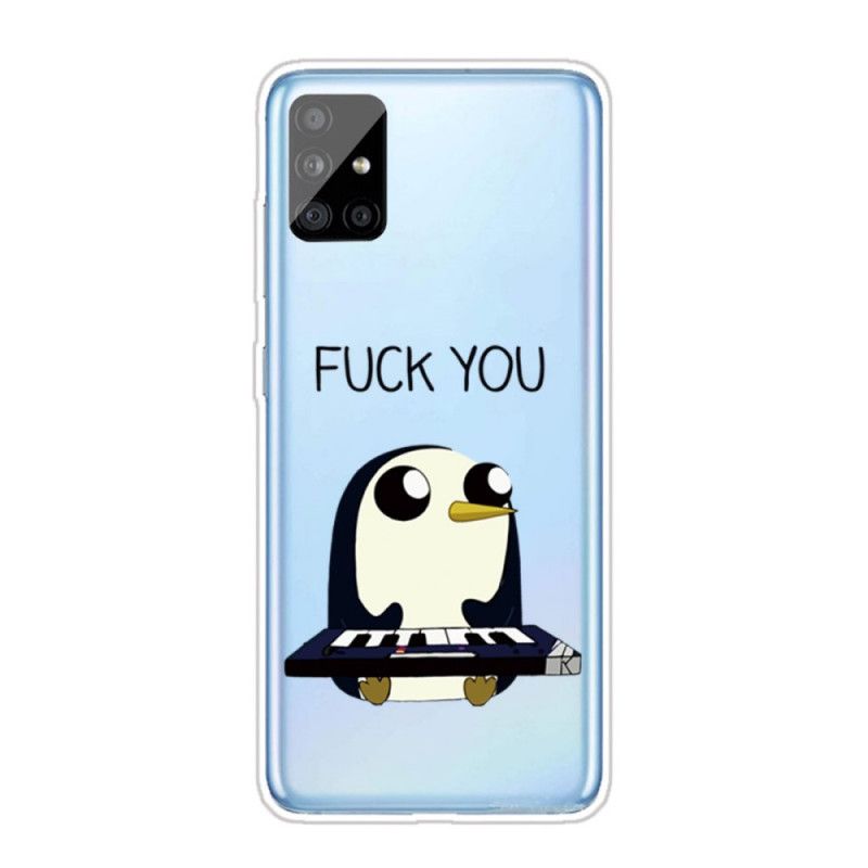 Hoesje Samsung Galaxy A31 Telefoonhoesje Pinguin Fuck You