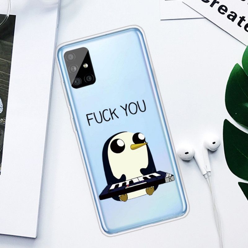 Hoesje Samsung Galaxy A31 Telefoonhoesje Pinguin Fuck You