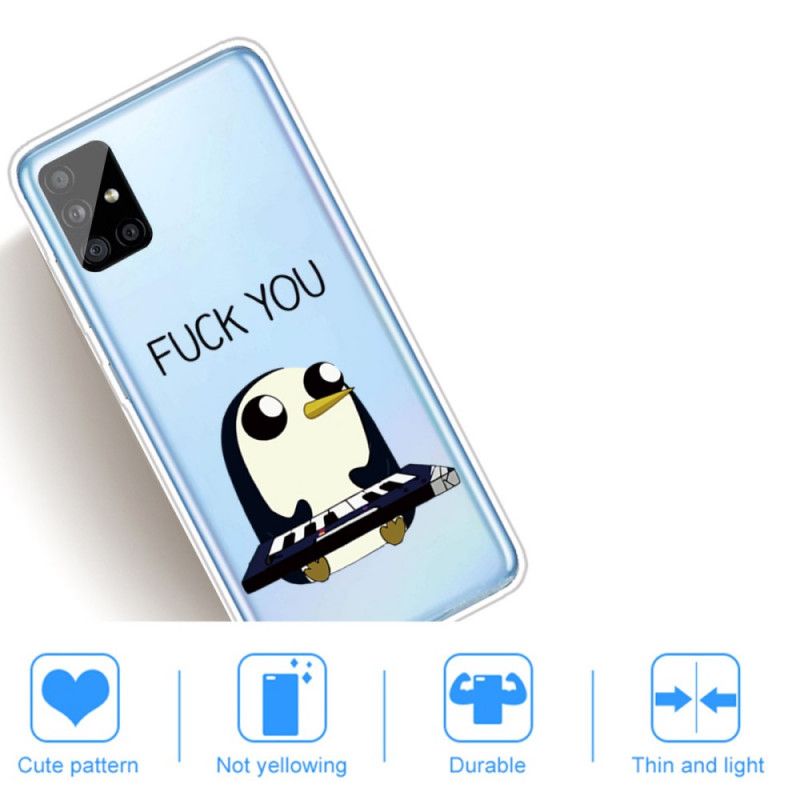 Hoesje Samsung Galaxy A31 Telefoonhoesje Pinguin Fuck You