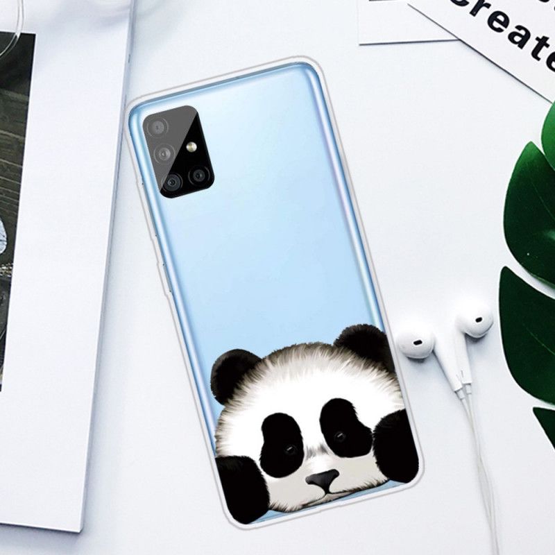 Hoesje Samsung Galaxy A31 Telefoonhoesje Transparante Panda