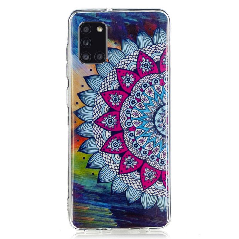 Hoesje voor Samsung Galaxy A31 Fluorescerende Mandala