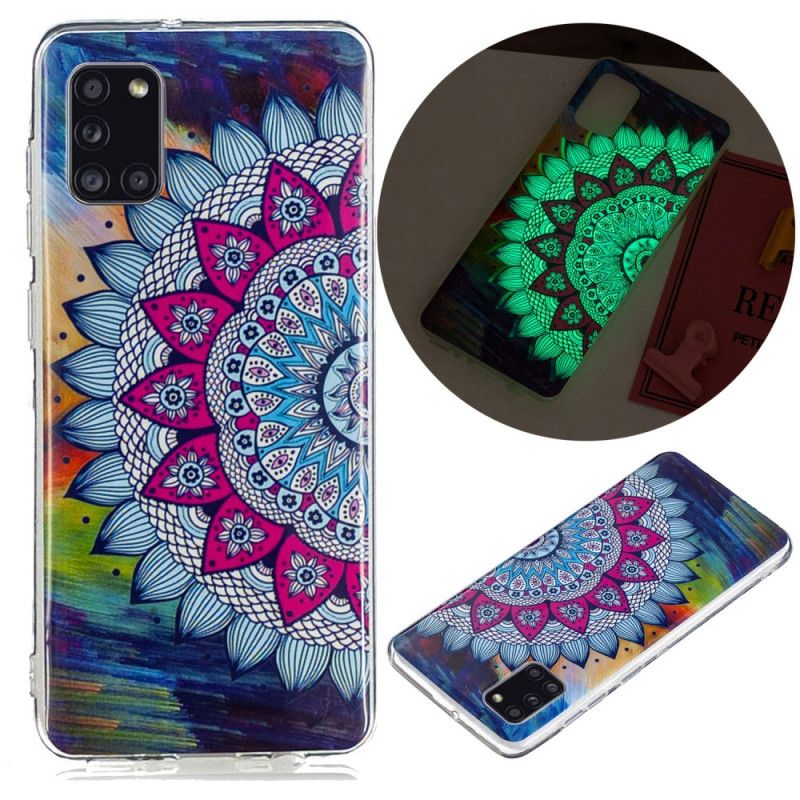 Hoesje voor Samsung Galaxy A31 Fluorescerende Mandala