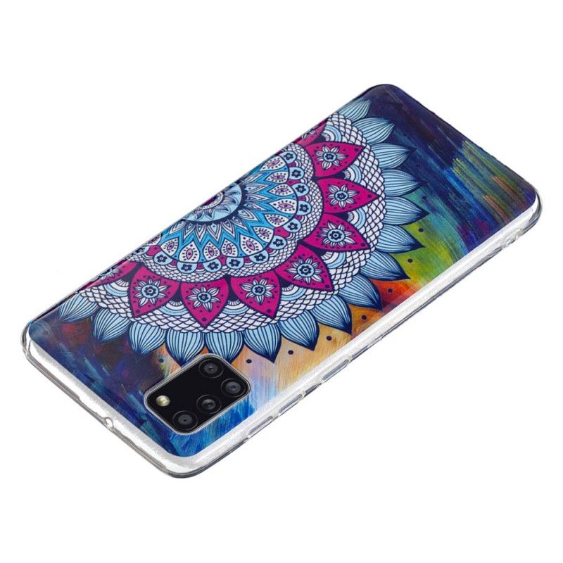 Hoesje voor Samsung Galaxy A31 Fluorescerende Mandala