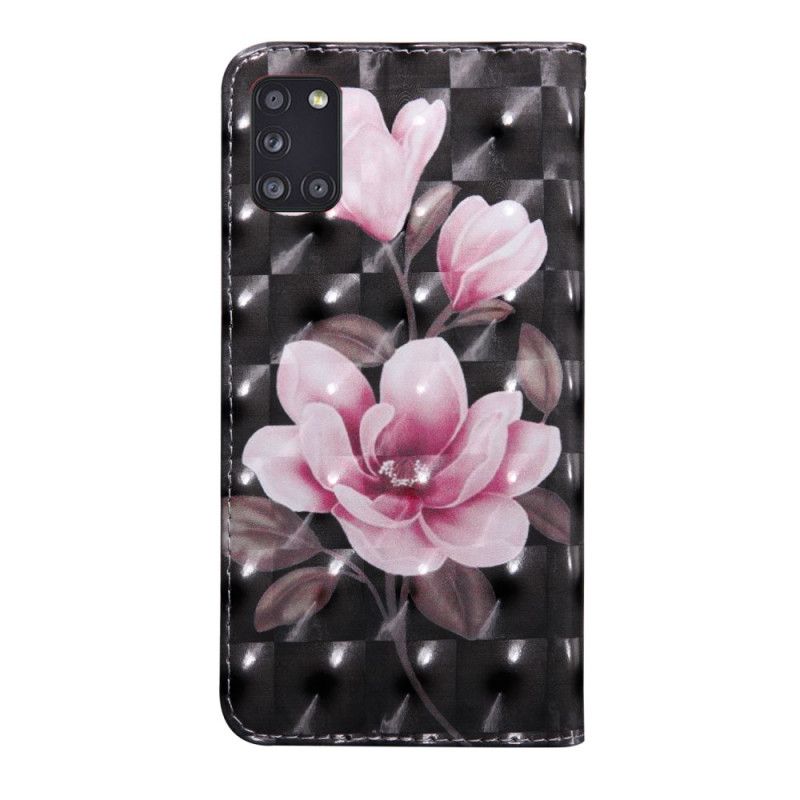 Leren Hoesje Samsung Galaxy A31 Bloemen Bloeien