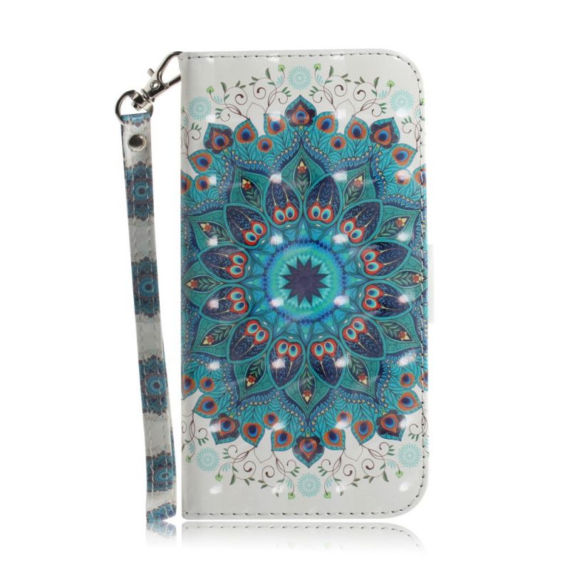 Leren Hoesje Samsung Galaxy A31 Meesterlijke Mandala Met String