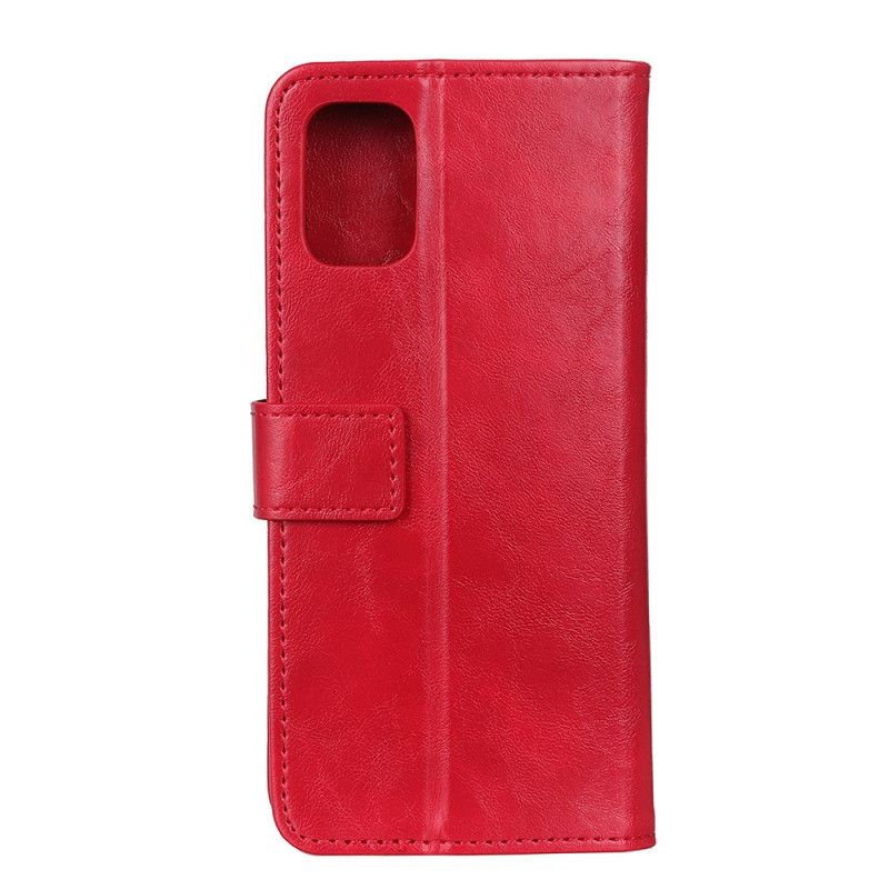 Leren Hoesje voor Samsung Galaxy A31 Rood Zwart Khazneh Elegantie Leerstijl