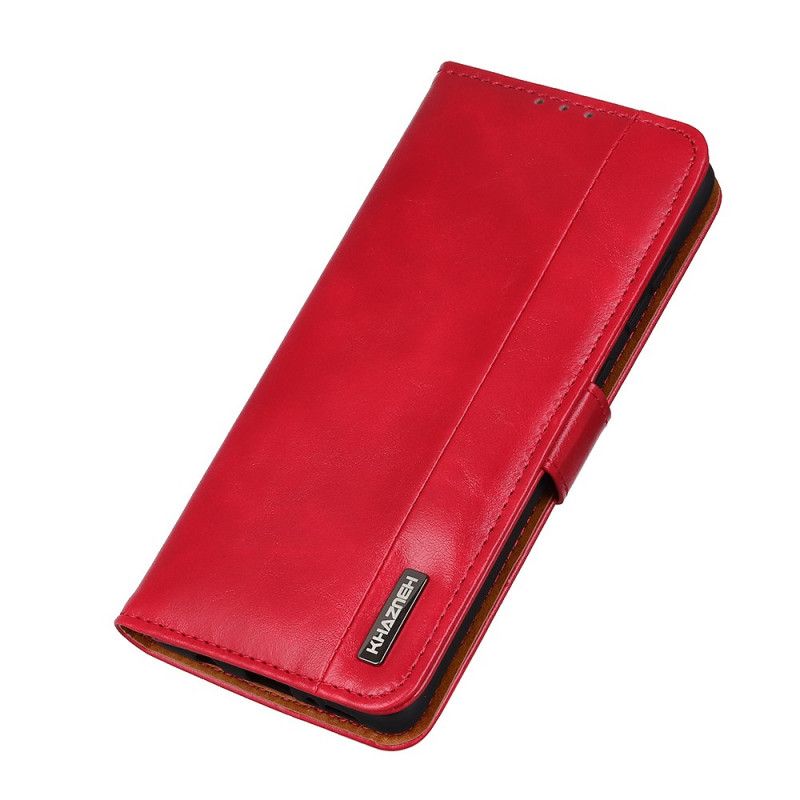 Leren Hoesje voor Samsung Galaxy A31 Rood Zwart Khazneh Elegantie Leerstijl