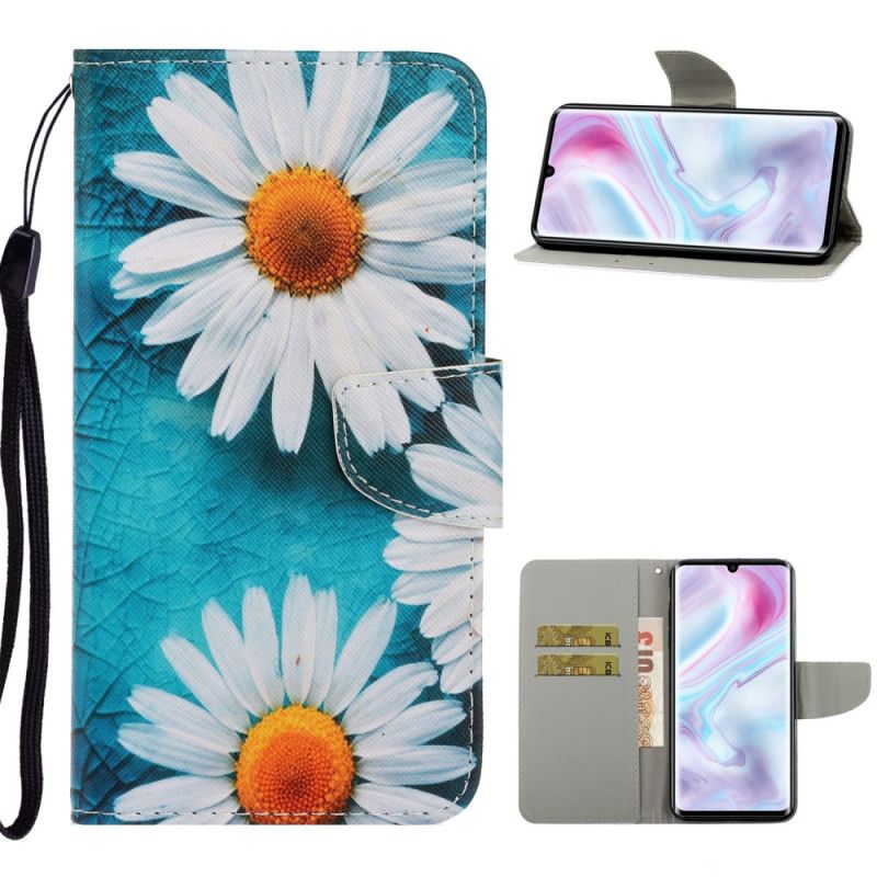 Leren Hoesje voor Samsung Galaxy A31 String Madeliefjes