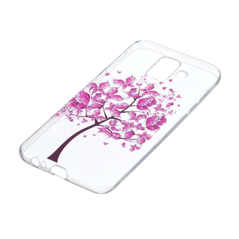 Case Hoesje Samsung Galaxy A6 Telefoonhoesje Transparante Vlinderboom