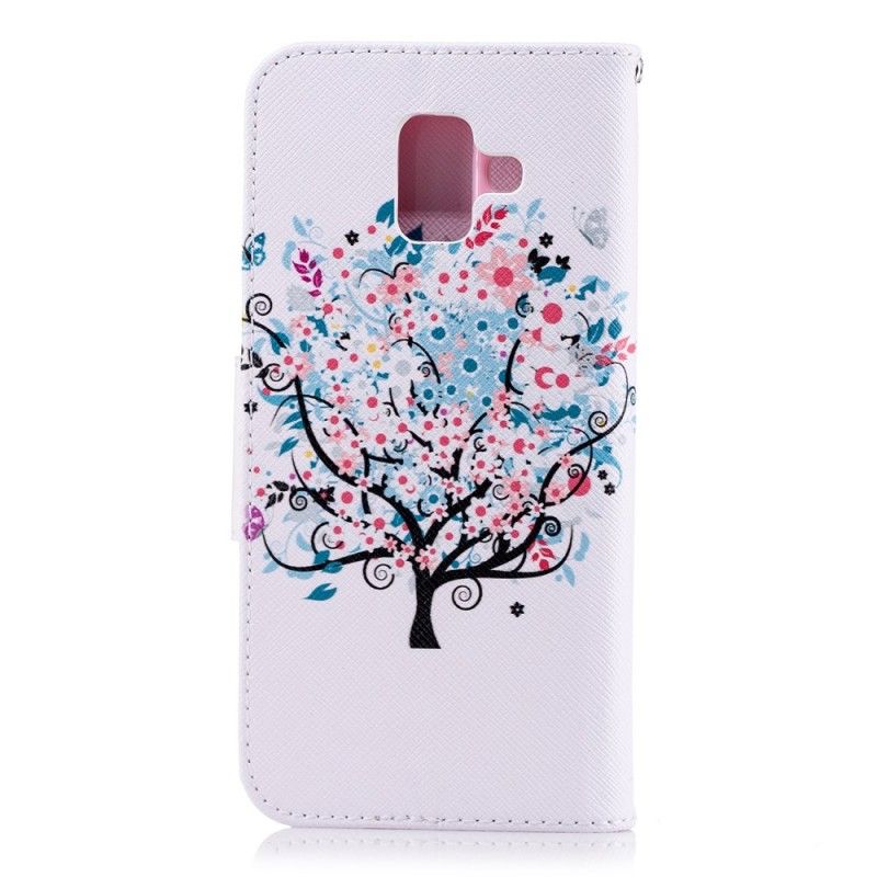 Cover Folio-hoesje Samsung Galaxy A6 Telefoonhoesje Bloemrijke Boom