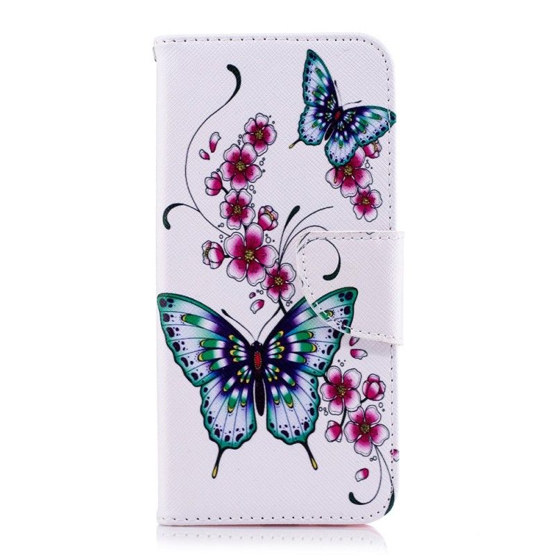 Cover Folio-hoesje Samsung Galaxy A6 Telefoonhoesje Prachtige Vlinders