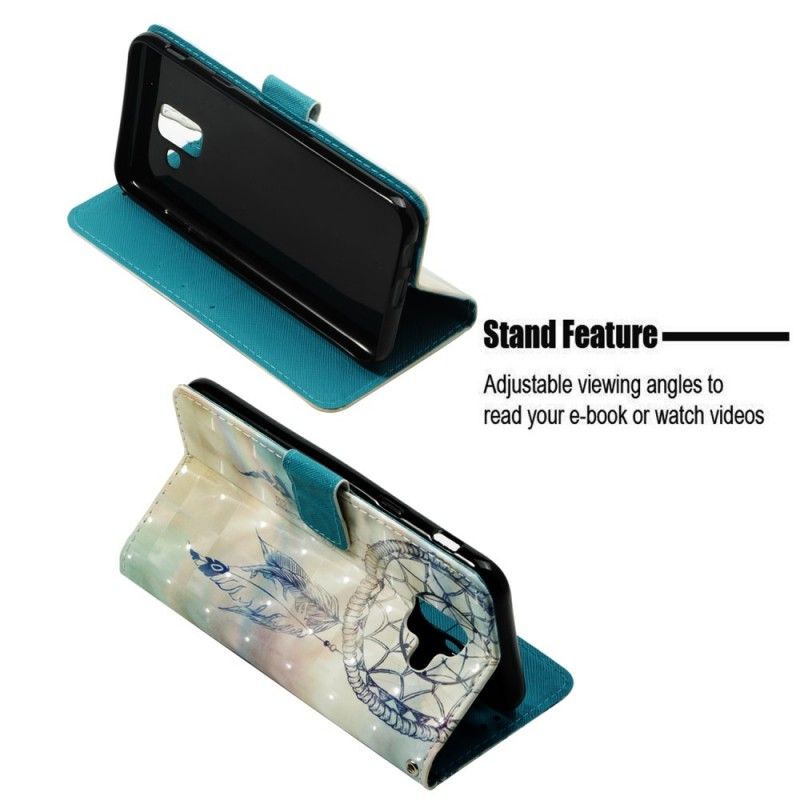 Flip Case Leren Samsung Galaxy A6 3D Dromenvanger