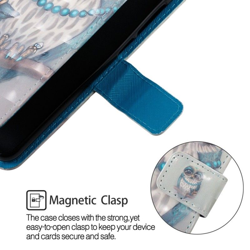 Flip Case Leren Samsung Galaxy A6 Miss Uil 3D