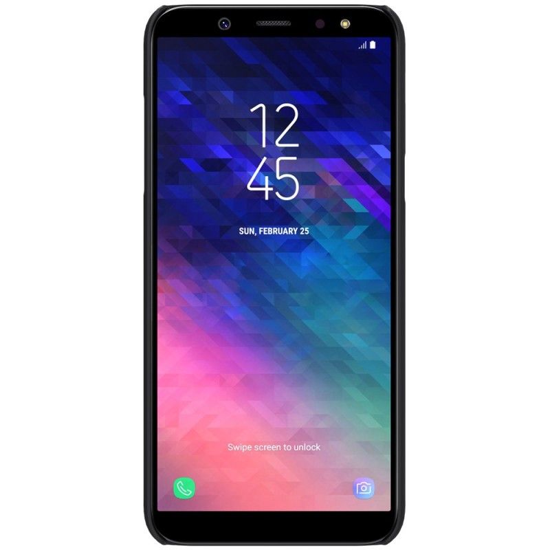 Hoesje Samsung Galaxy A6 Wit Stijve Frosted Nillkin