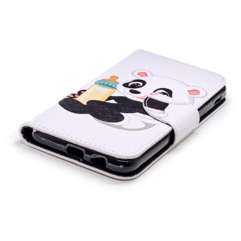 Leren Hoesje Samsung Galaxy A6 Babypanda