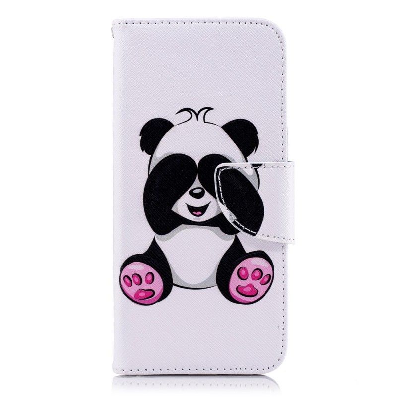 Leren Hoesje Samsung Galaxy A6 Leuke Panda