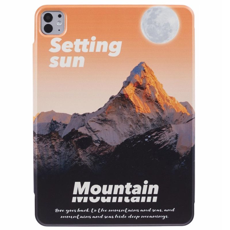 iPad Pro 13 (2024) Origami En Snowy Mountain-ondersteuning